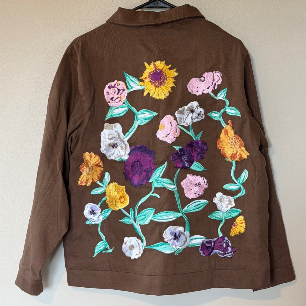 Taylor Swift Acoustic Piano Embroidered Floral Jacket - Size Small